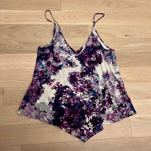 Purple Floral Rory Beca Tank Top Size XS